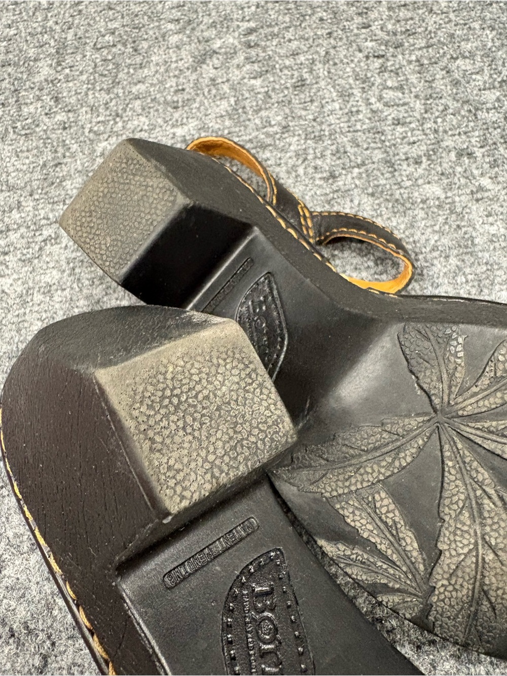Born Black and Tan Leather Ankle-Strap Sandals - Picture 10 of 14